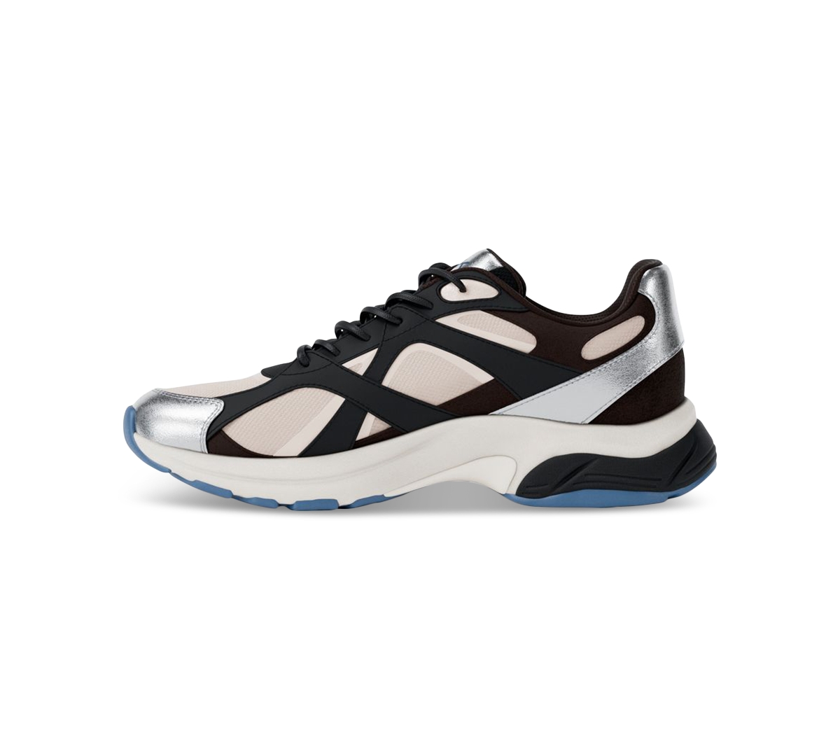 Michael Kors Leo Mixed-media Trainer In Multi