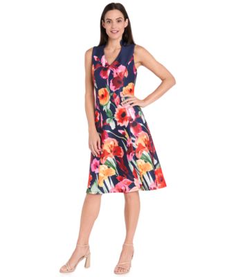 Women's Sleeveless Fit & Flare Dress