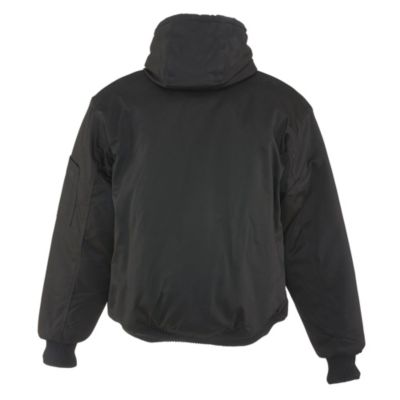 Big & Tall ComfortGuard Service Jacket - Insulated Denim Hooded Work Jacket for Cold Weather