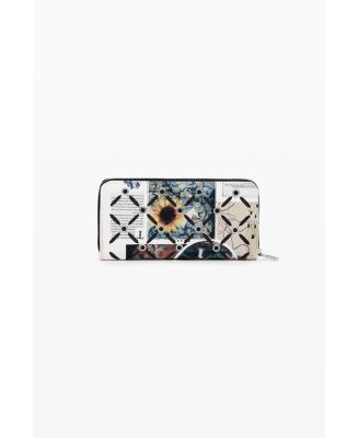Women's Large cut-out collage wallet
