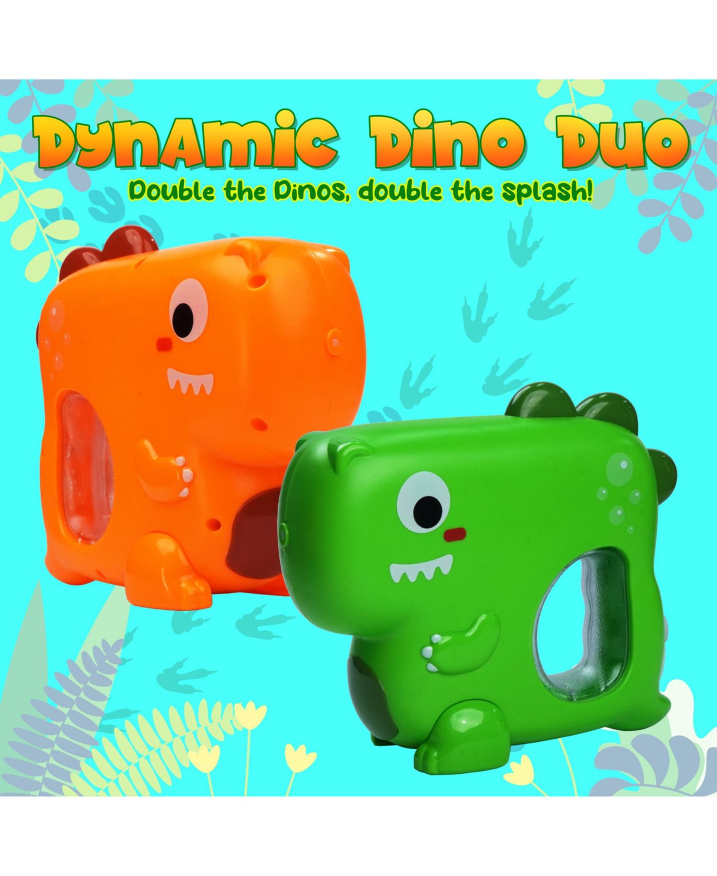 Детские игрушки USA Toyz Soak-A-Saurus Electric Rechargeable Water Blaster, Ages 3+, 2-Piece Set — фото 2