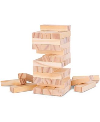 Mini Wooden Blocks Stacking Tower Game - 5.5 inches Tall