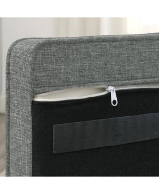 Elegant Linen Dog Sofa Bed - Light Grey