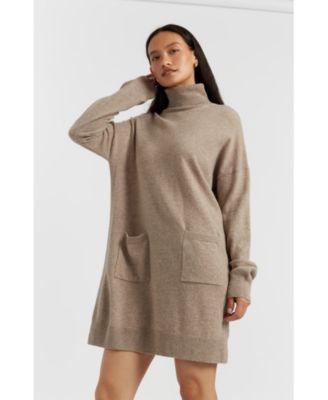 Women's Cashmere Rollneck Dress