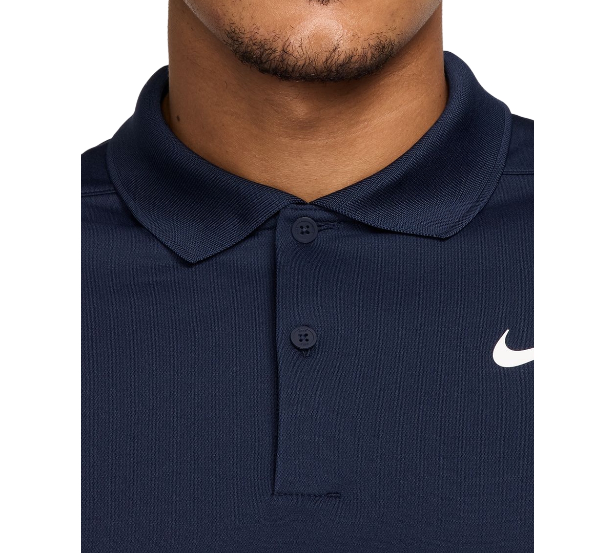 Nike Men's Victory Dri-fit Long Sleeve Golf Polo Shirt In Blue