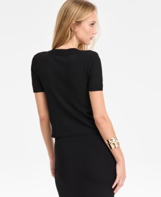 Women's Cropped Button-Front Cardigan, Macy's Exclusive