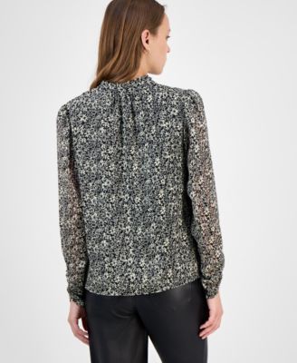 Women's Floral-Print Blouse