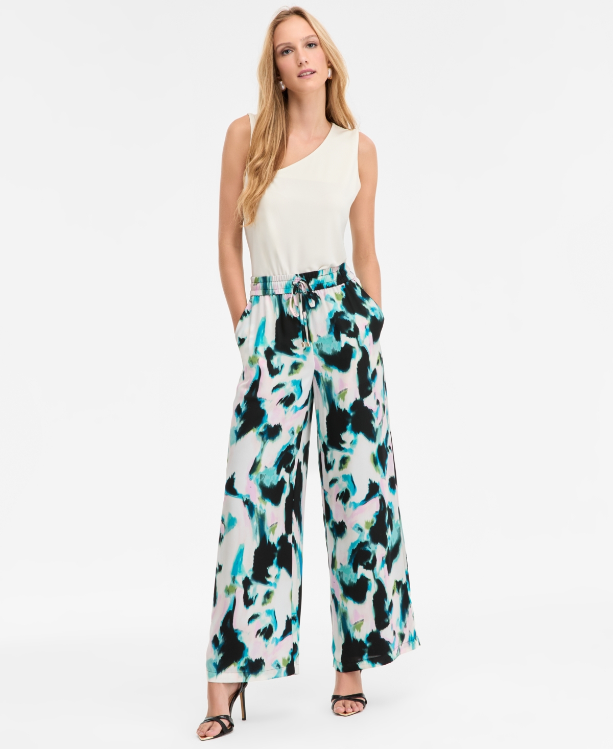 Inc International Concepts Women's High-rise Drawstring Pants, Macy's Exclusive In Multi