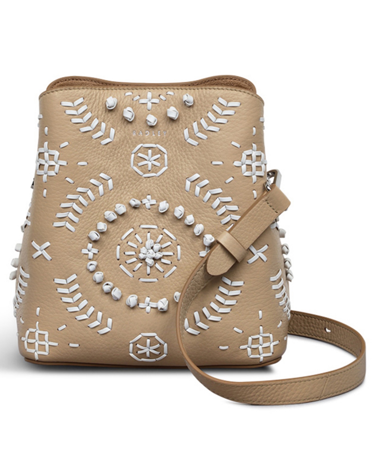 Dukes Place Broder Small Compartment Crossbody Bag - Stone
