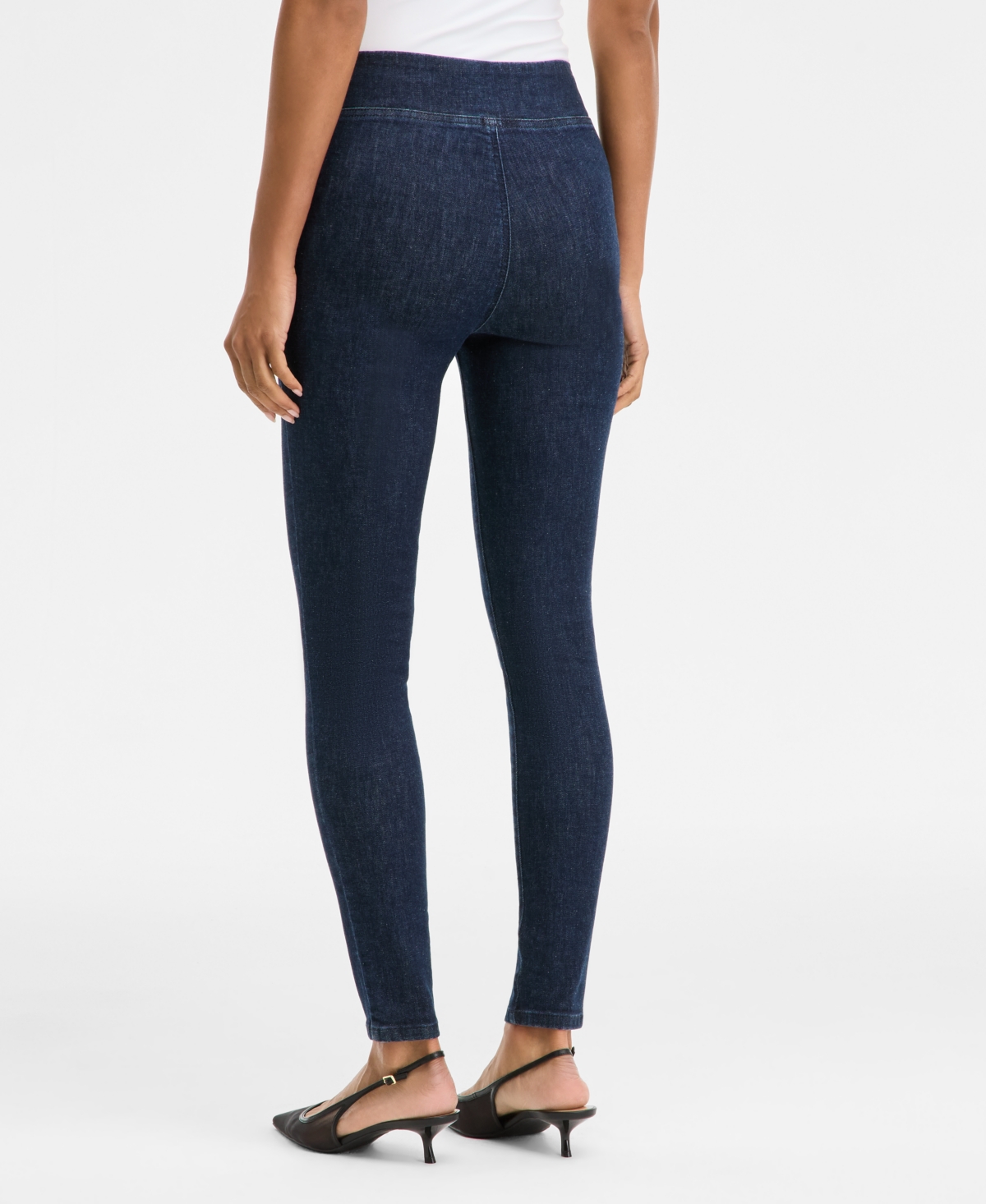 Inc International Concepts Women's High-rise Pull-on Skinny Jeans, Macy's Exclusive In Blue