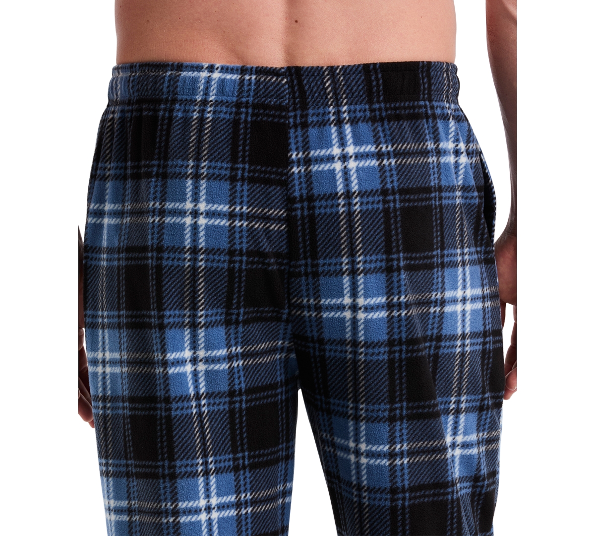 Perry Ellis Portfolio Men's Buffalo Plaid Fleece Pajama Pants In Multi