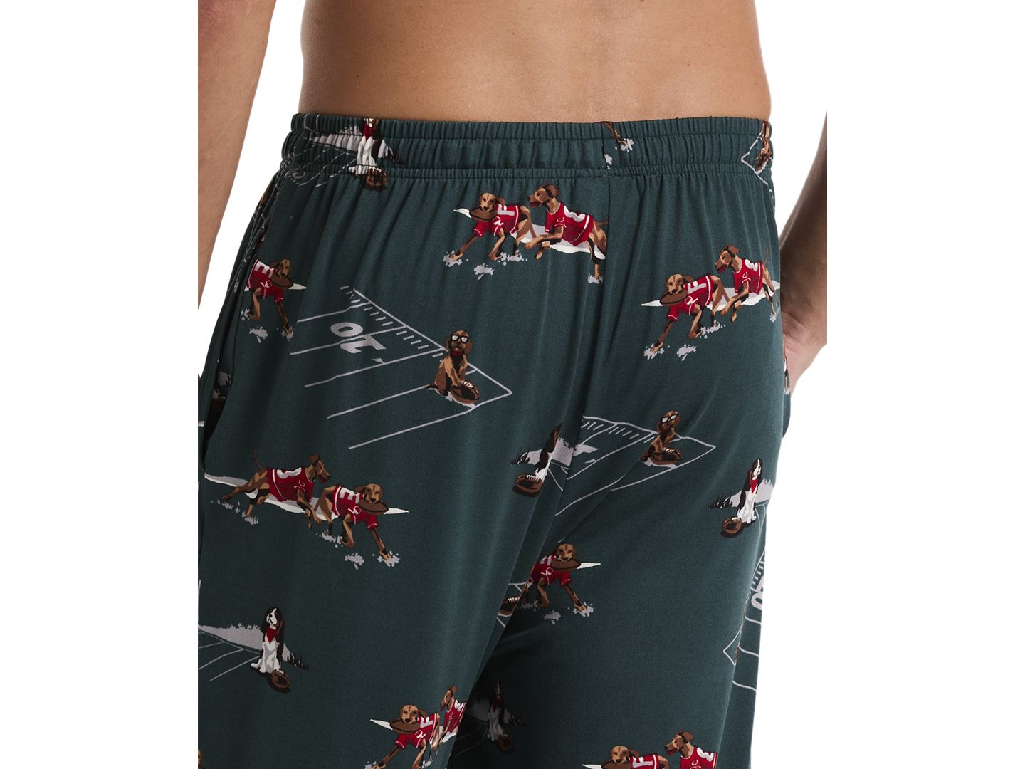 Пижамные брюки Touch для мужчин — Perry Ellis Portfolio, цвет: Каберне — фото 13