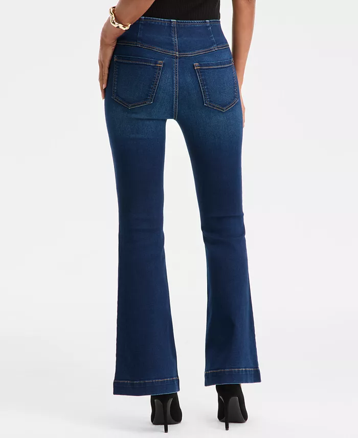 Women's High-Rise Pull-On Flare-Leg Jeans - thumbnail 6