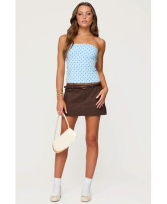 Women's Polka Dot Built In Bra Tube Top