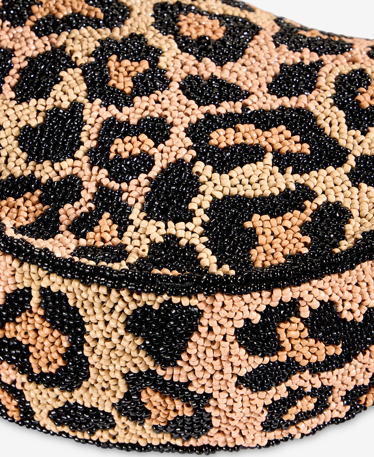 On 34th Beaded Half Moon Shoulder Bag, Macy's Exclusive In Brown