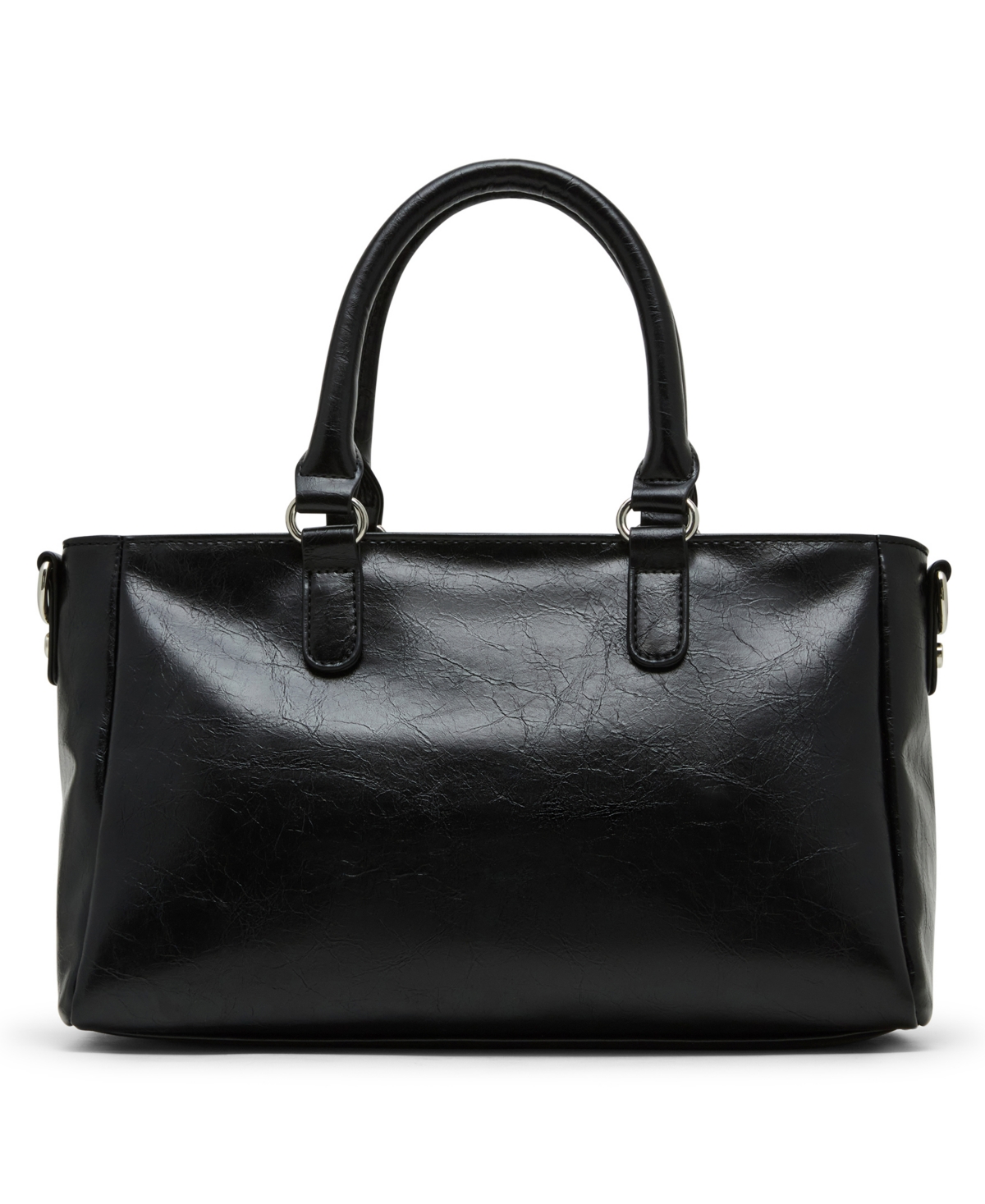 Madden Girl Violett Small Zipper Satchel Bag In Black