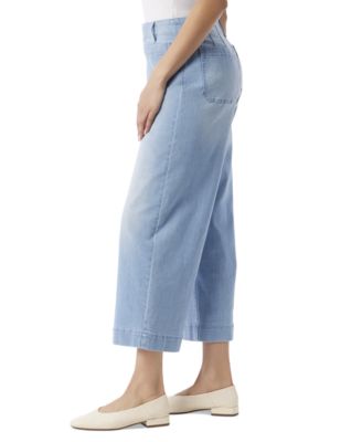 Women's Cropped Patch Pocket Jeans