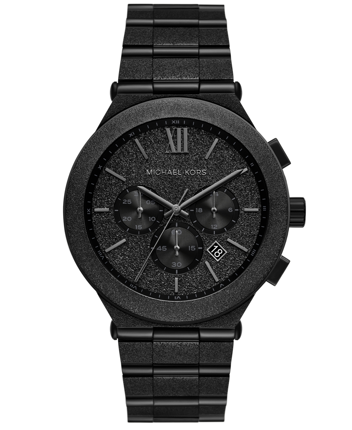 Men'sÂ Billie Chronograph Black Ip Stainless Steel Watch, 44mm - Black