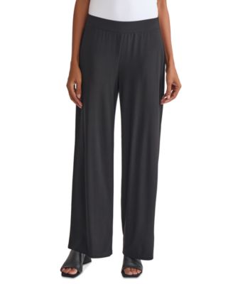 Women's Mid-Rise Wide-Leg Pull-On Pants