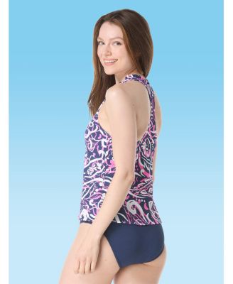 Women's Swim Nina Ruffled Trim Tankini Top