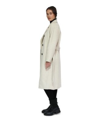 Boss Girl Double Breasted Lined Wool Coat