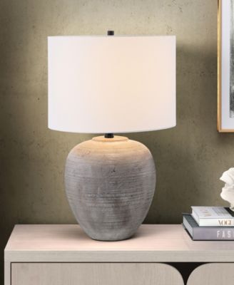 Shira 23" Ceramic Table Lamp with Fabric Shade