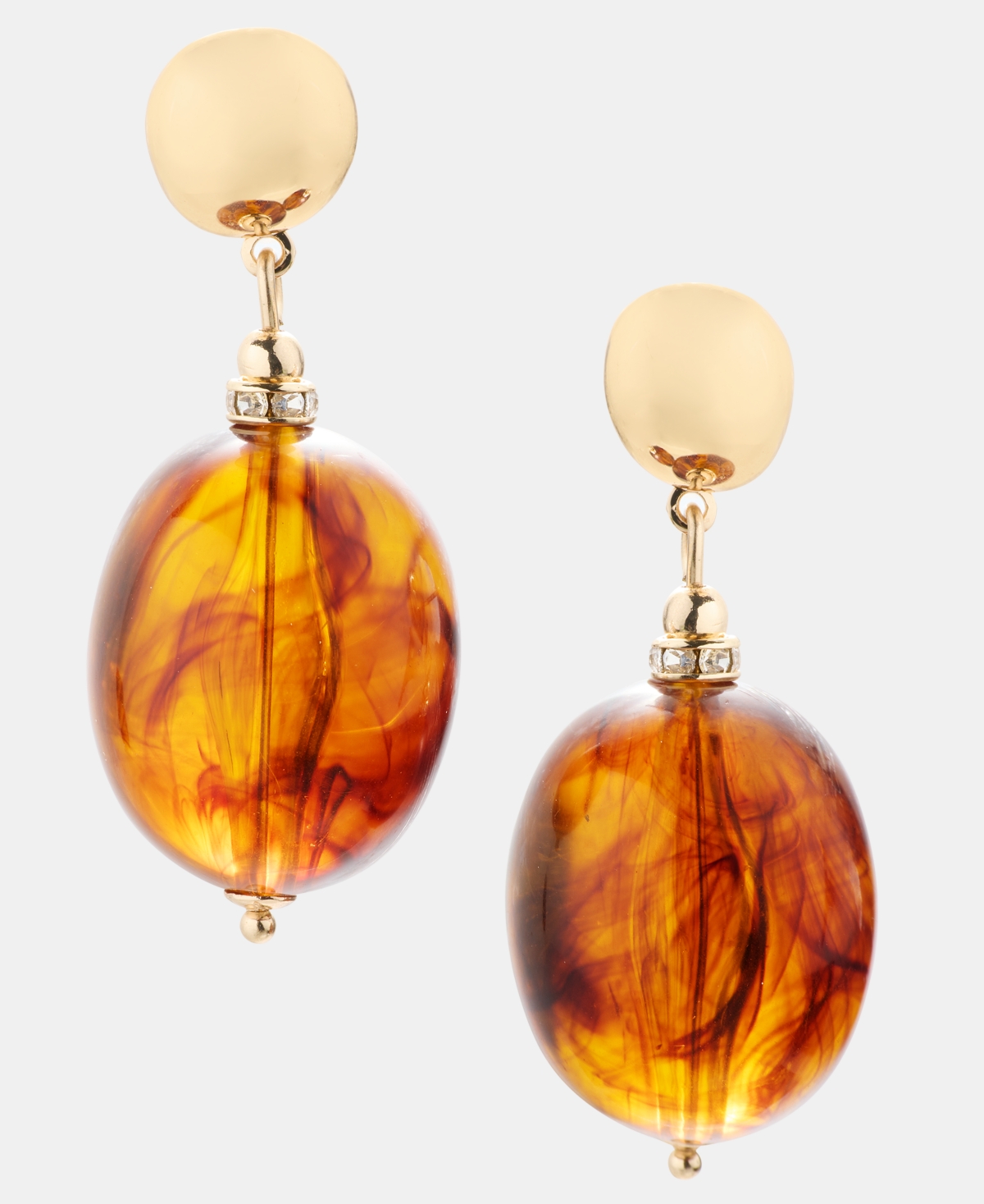 Inc International Concepts Beaded Drop Earrings, Macy's Exclusive In Brown