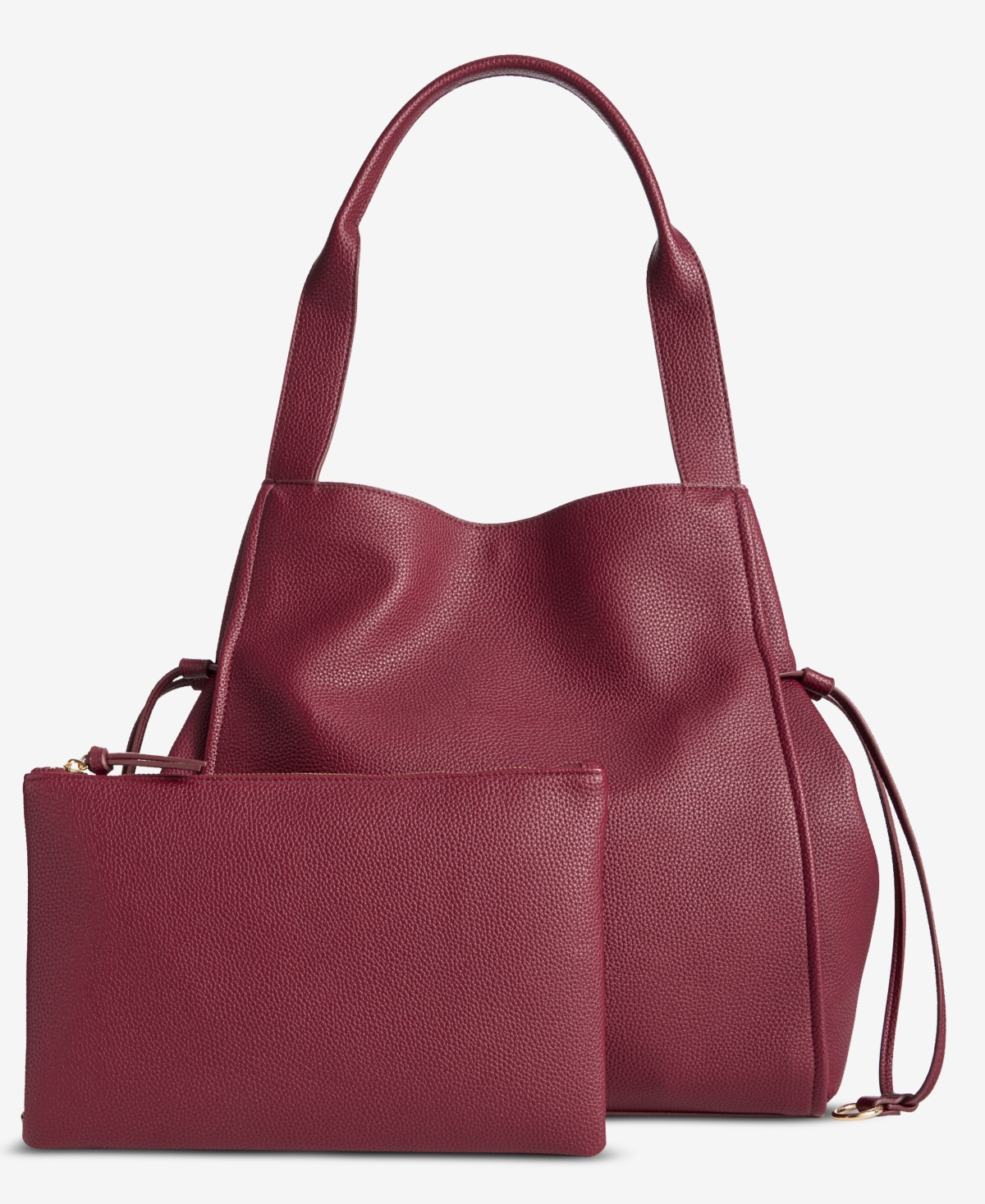 On 34th Jyyll Large Solid Tote With Removable Pouch, Exclusively At Macy's In Red