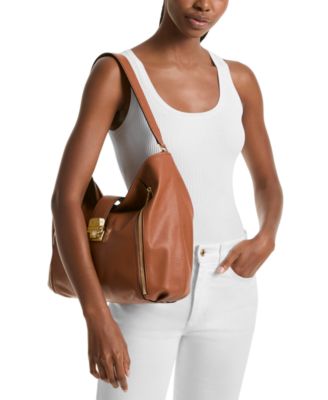 Michael Kors Addie Extra Large Leather Hobo Shoulder Bag