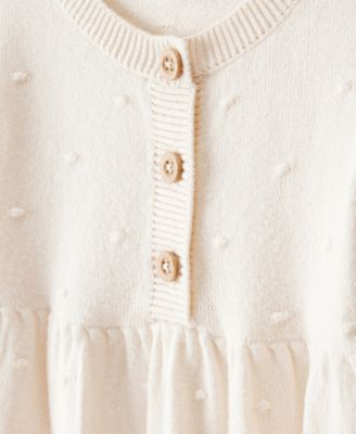 Baby Girls Cotton Long-Sleeve Jumpsuit