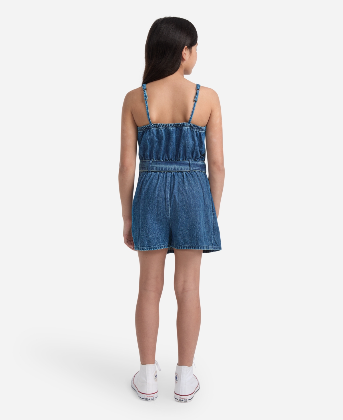 Abercrombie Girls Pleated Skort Dress In Blue