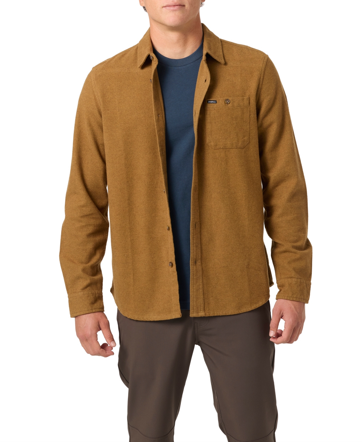 O'neill Regent Flannel Button-up Shirt In Brown