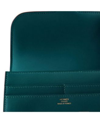 Pre-Owned Hermes Compact Constance Wallet Tadelakt