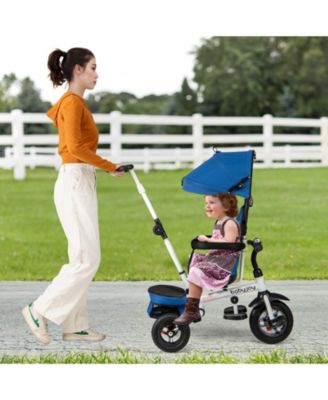 Toddler 5-in-1 Folding Trike 1-5 Years Old with Safety Harness Storage