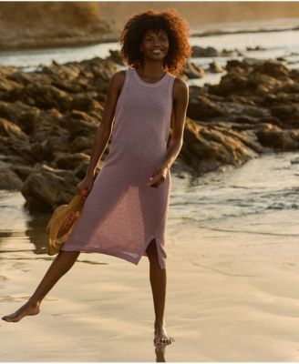 Women's Beachside Linen Crochet Cover-Up