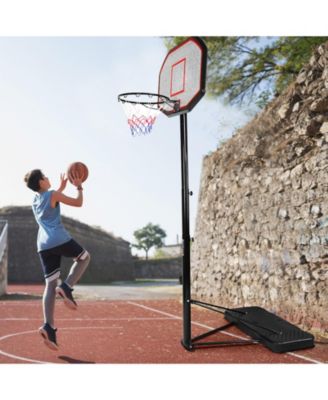 43 Inch Indoor Outdoor Height Adjustable Basketball Hoop