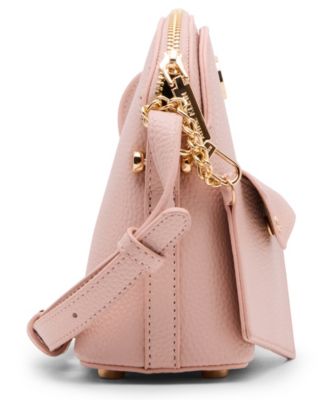 Dome Zip Top Detachable Card Case Crossbody Bag