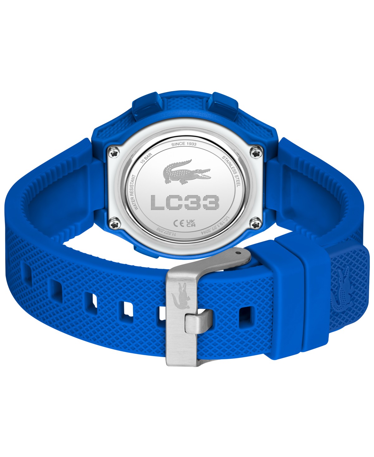Детские Lacoste Kid's LC33 Blue Silicone Strap Watch, 32.6mm — фото 3