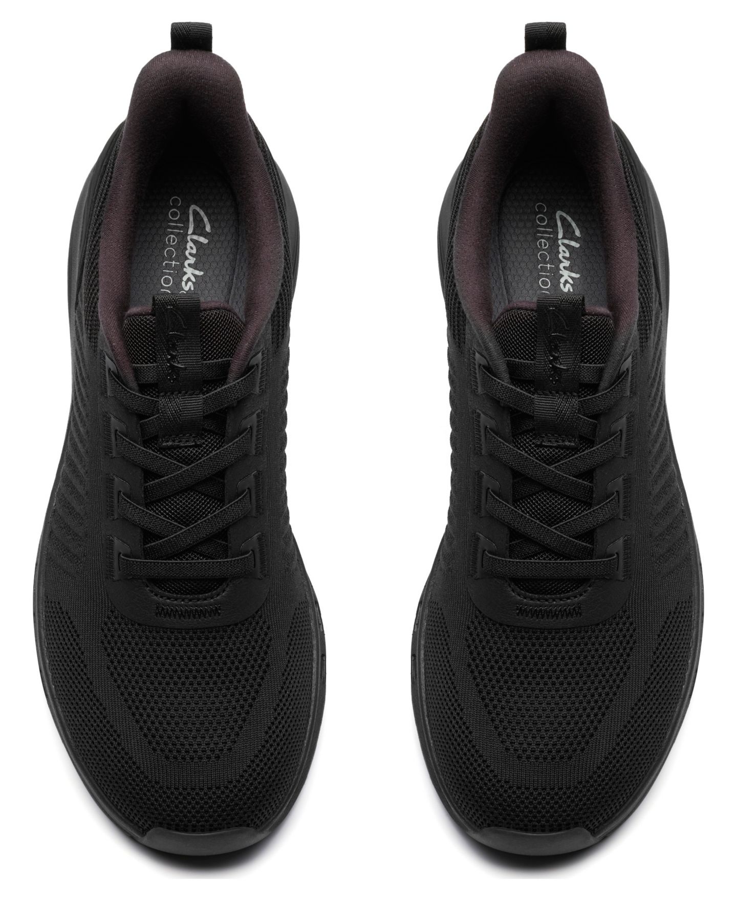 Мужские кроссовки Clarks Motion Trek LT Casual Lace Up, цвет: Чёрный вязаный — фото 5