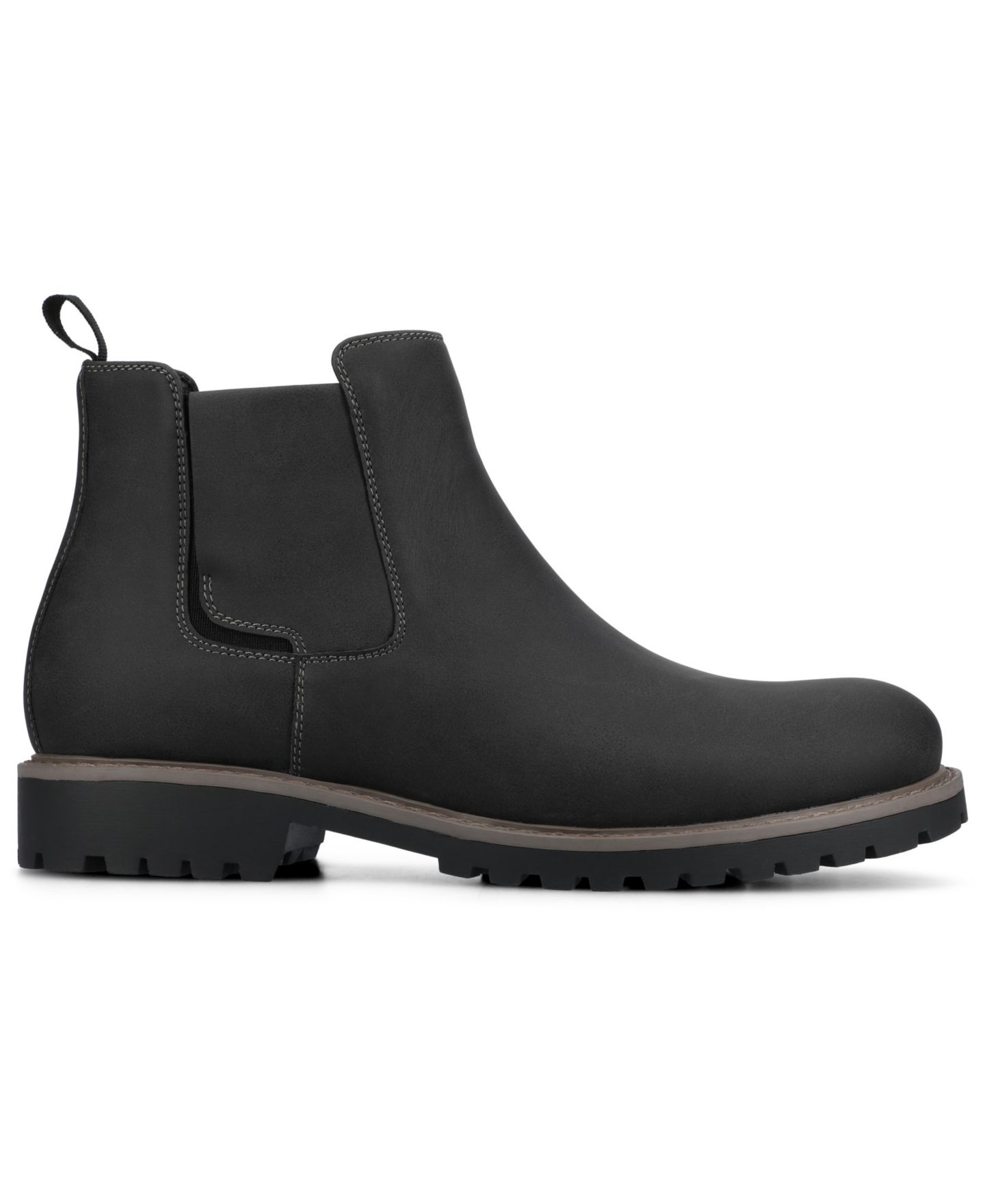 Мужские ботинки Vance Co. Osmond Comfort Round Toe Chelsea, цвет: Чёрный — фото 2