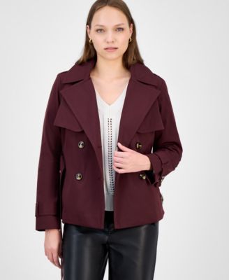 Women's Double-Breasted Belted Trench Coat, Exclusively at Macy's