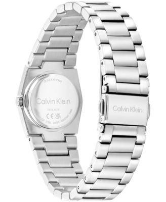 Women's CK Unite Silver Tone Stainless Steel Bracelet Watch 26mm