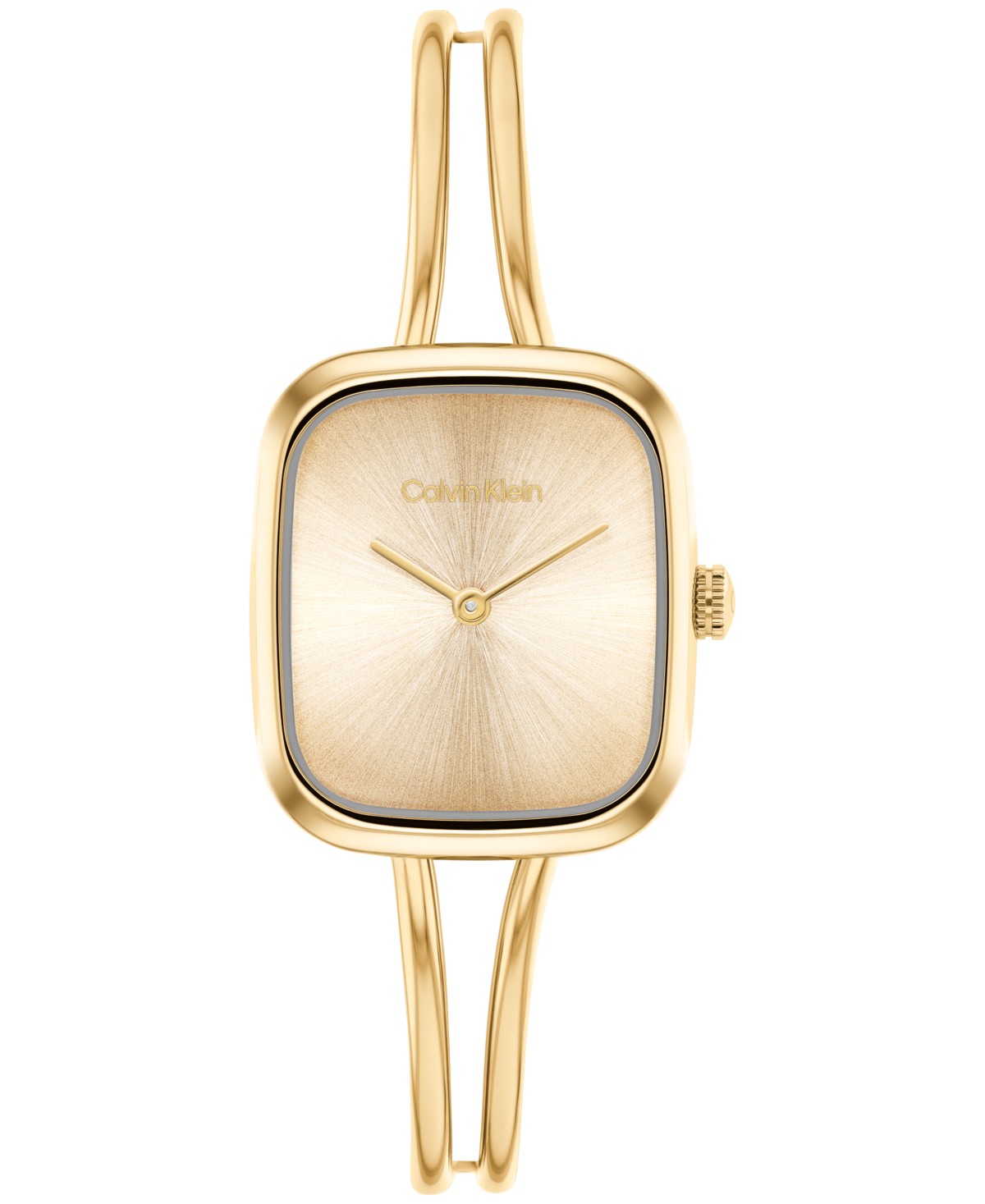 Женские часы Calvin Klein Women's CK Adore Gold Tone Stainless Steel Bangle Bracelet Watch 20.8mm — фото 2