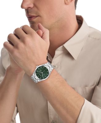 Men's CK Motion Silver Tone Stainless Steel Bracelet Watch 39mm