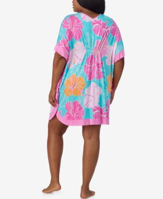 Plus Size Short Sleeves Sleepwear Caftan
