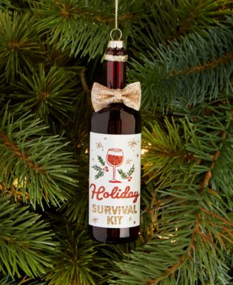 Spirits Holiday Wine Bottle Ornament, Macy's Exclusive 