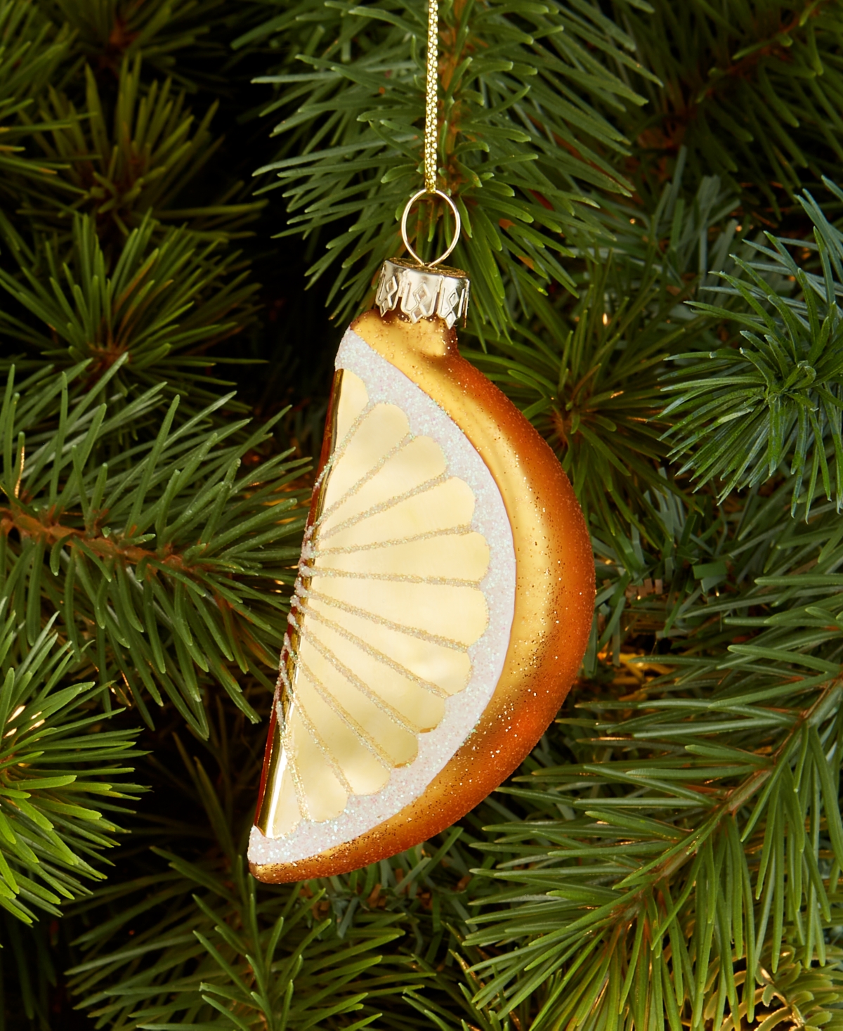 Holiday Lane Spirits Lemon Wedge Ornament, Macy's Exclusive In Transparent