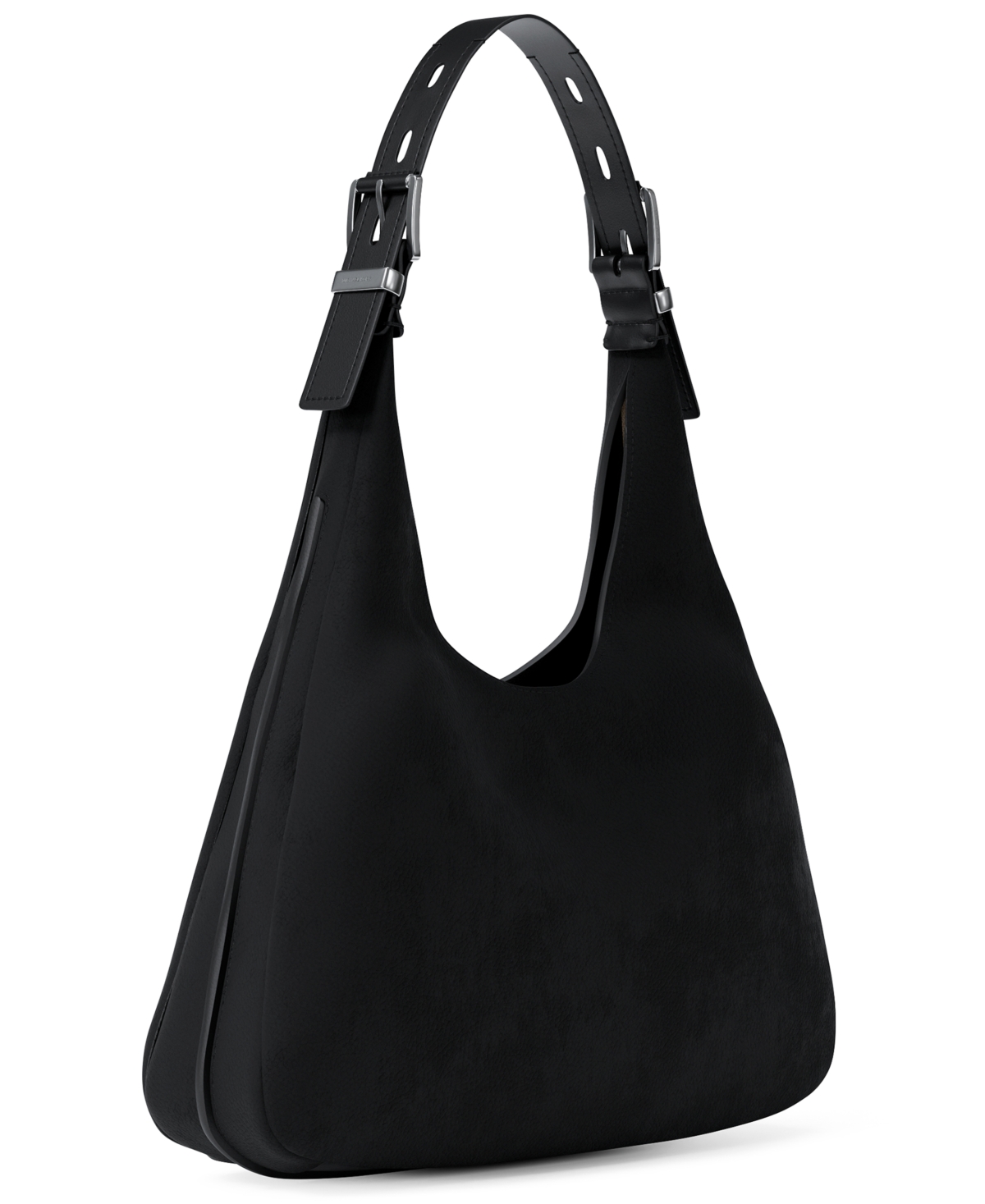 Michael Kors Michael  Nolita Large Leather Hobo Shoulder Bag In Black