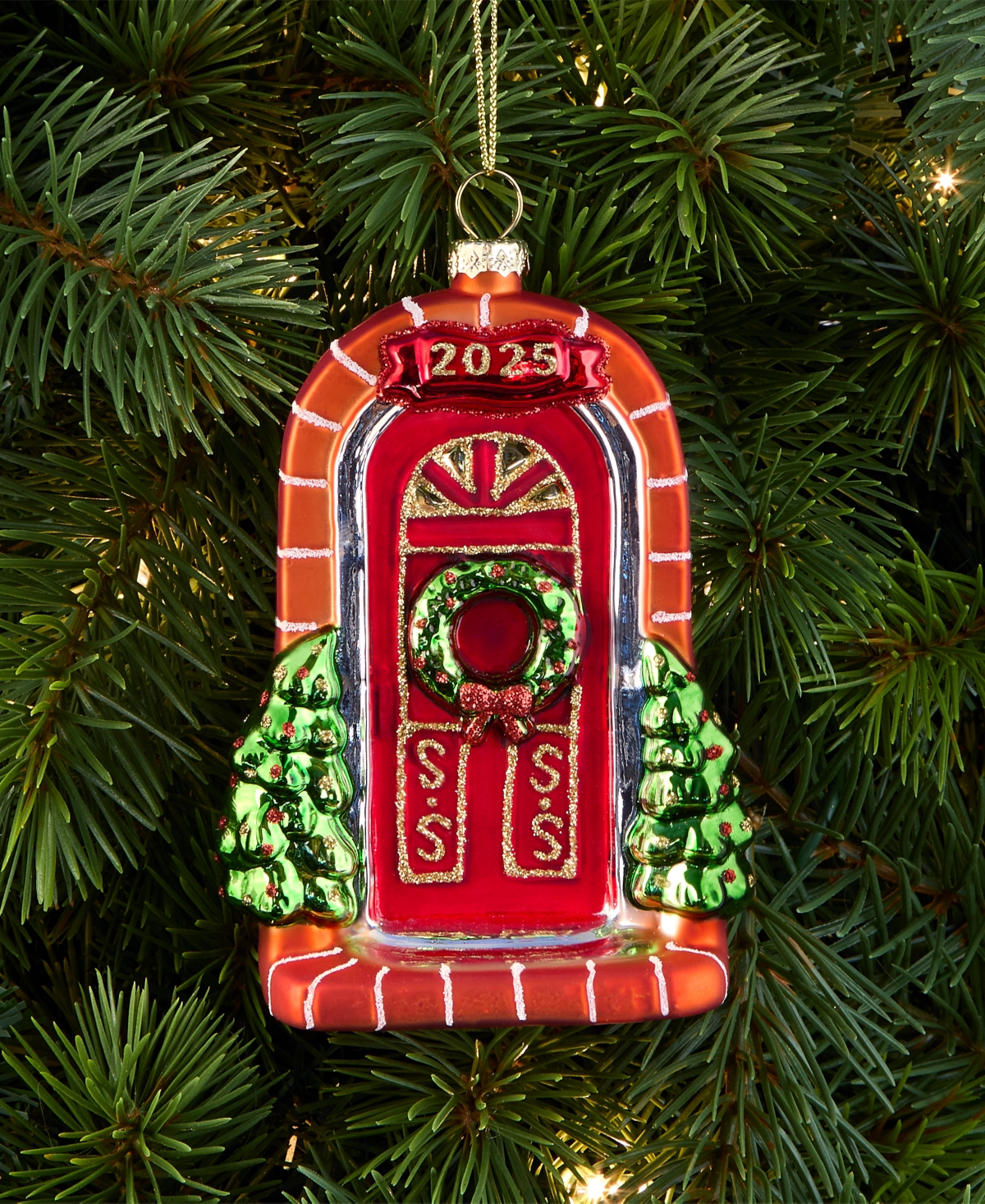 Holiday Lane Our First Home 2025 Glass Door Ornament, Macy's Exclusive