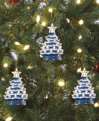 Nostalgic Tree Ornaments with Lights, Set of 3